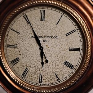 Bronze Wall Clock Not For Sale